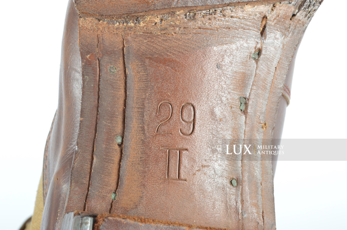 Unissued Luftwaffe tropical service issue high boots, « 1942 » - photo 21