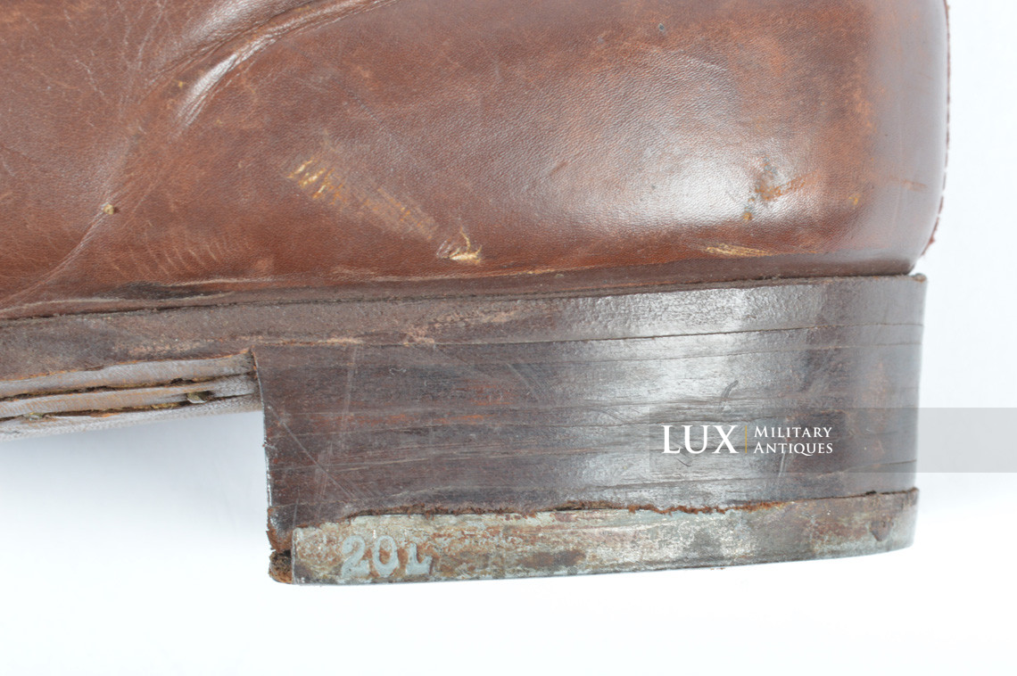 Unissued Luftwaffe tropical service issue high boots, « 1942 » - photo 31