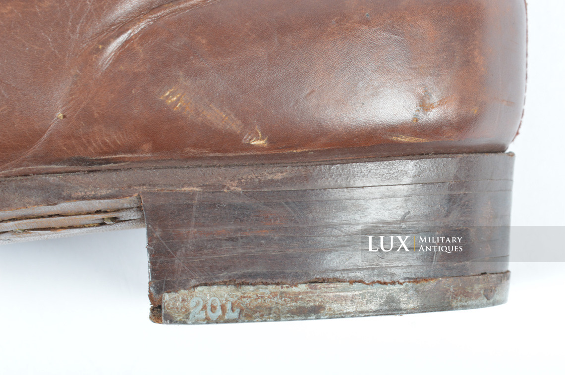 Unissued Luftwaffe tropical service issue high boots, « 1942 » - photo 31