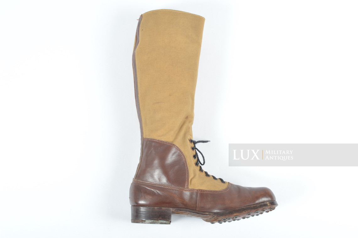 Unissued Luftwaffe tropical service issue high boots, « 1942 » - photo 36