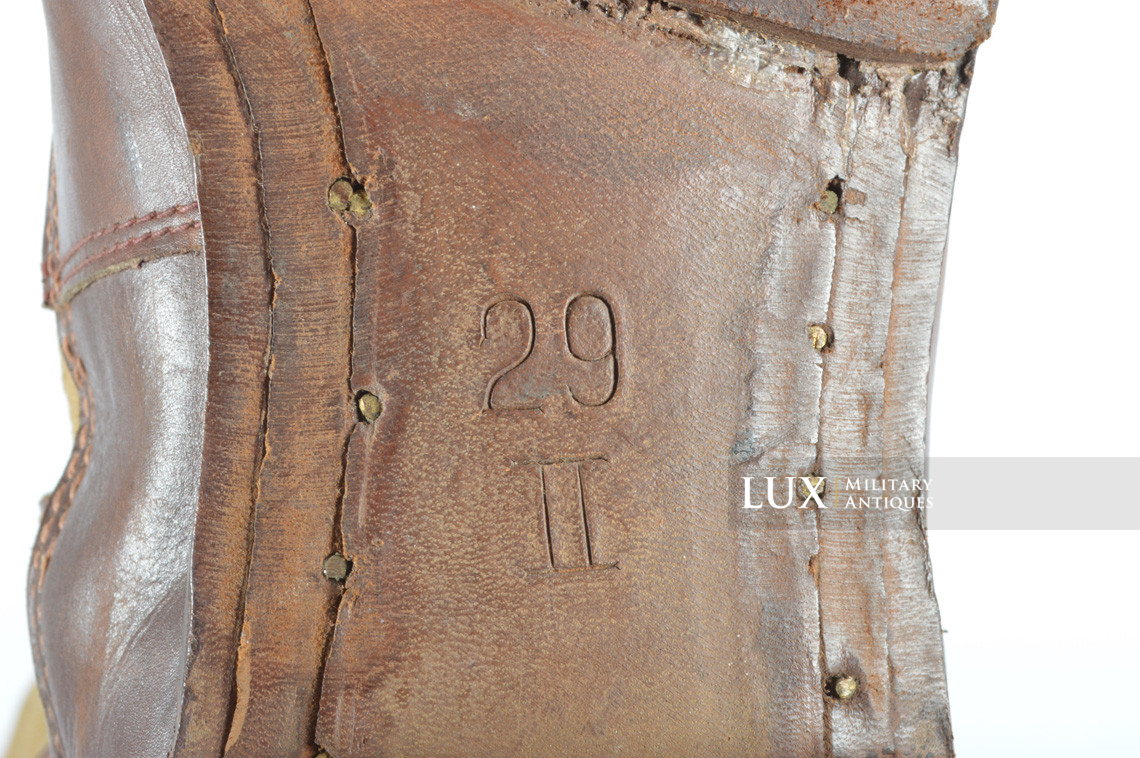 Unissued Luftwaffe tropical service issue high boots, « 1942 » - photo 42
