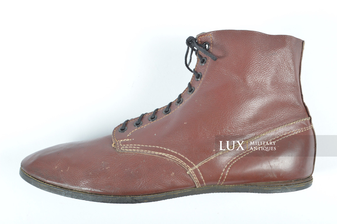 Late-war Luftwaffe airplane mechanics/pilots service low boots, mint/unissued - photo 30