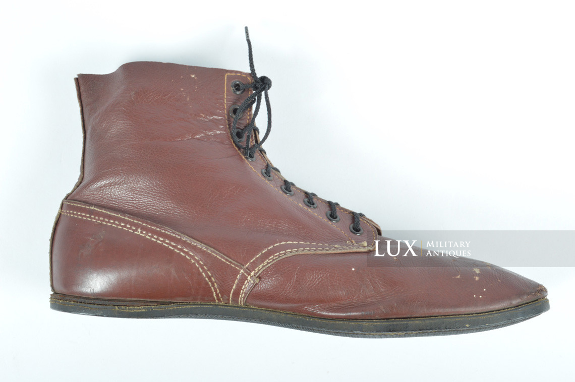 Late-war Luftwaffe airplane mechanics/pilots service low boots, mint/unissued - photo 35