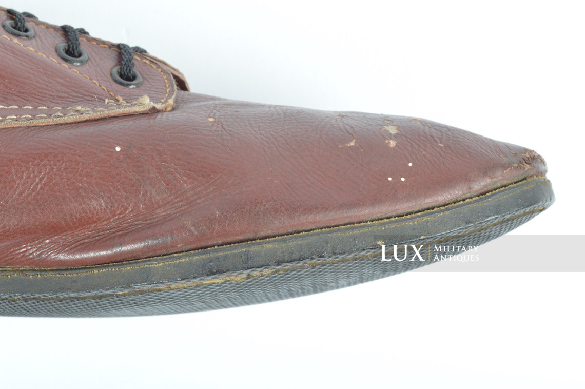 Late-war Luftwaffe airplane mechanics/pilots service low boots, mint/unissued - photo 37