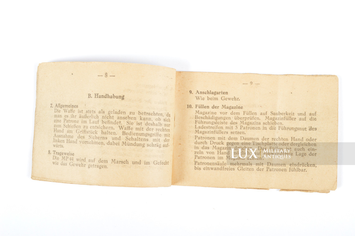 German MP44 weapons information and instructional booklet, « Sturmgewehr » - photo 11