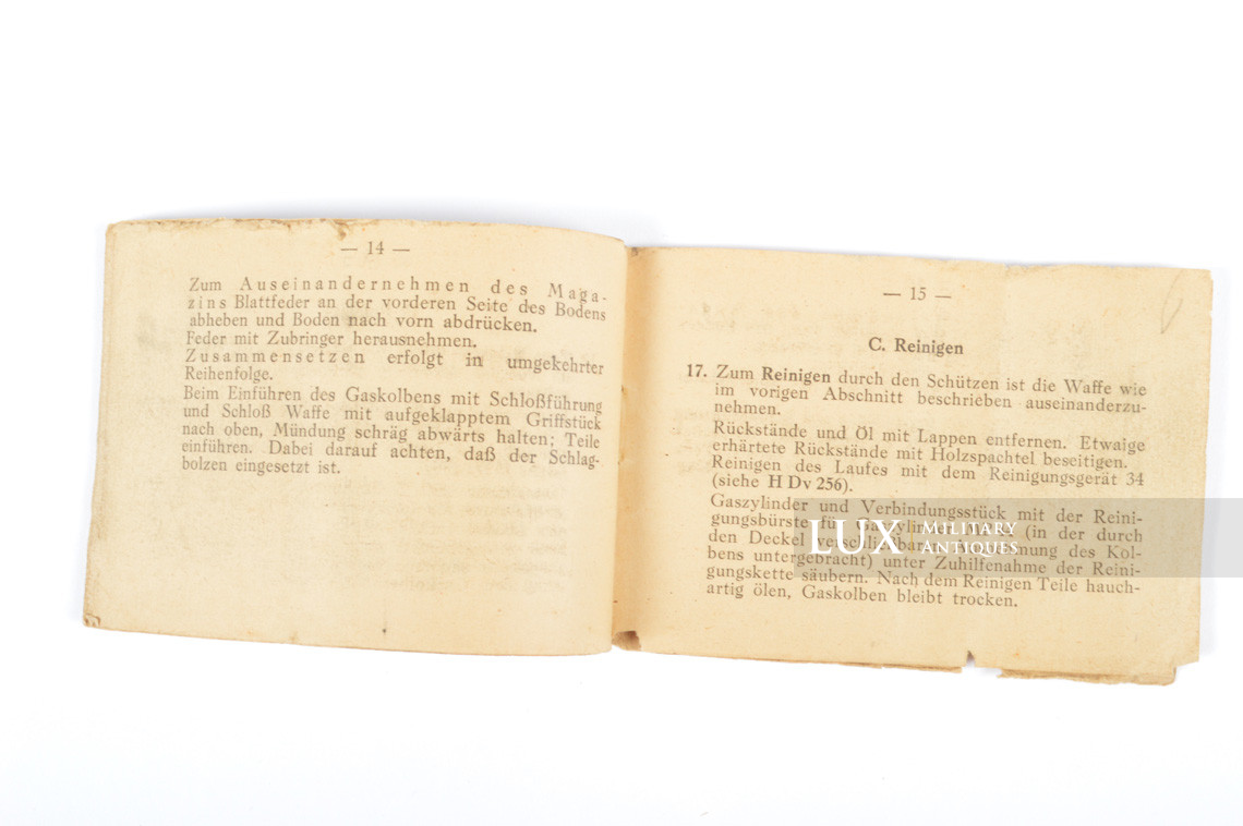 German MP44 weapons information and instructional booklet, « Sturmgewehr » - photo 14