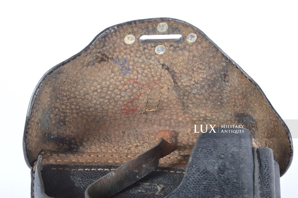 Rare gaine de pistolet allemand P38 en cuir de porc, « ewx 1941 » - photo 18