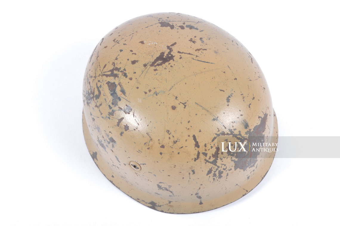 German M38 paratrooper tan camouflage combat helmet, « ET66 » - photo 15