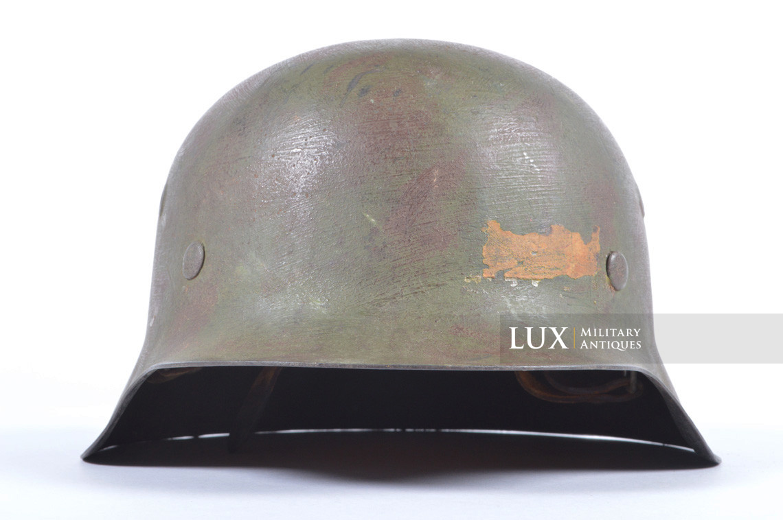 M42 German two-tone brush camouflage combat helmet, « woodwork find/estate fresh » - photo 8