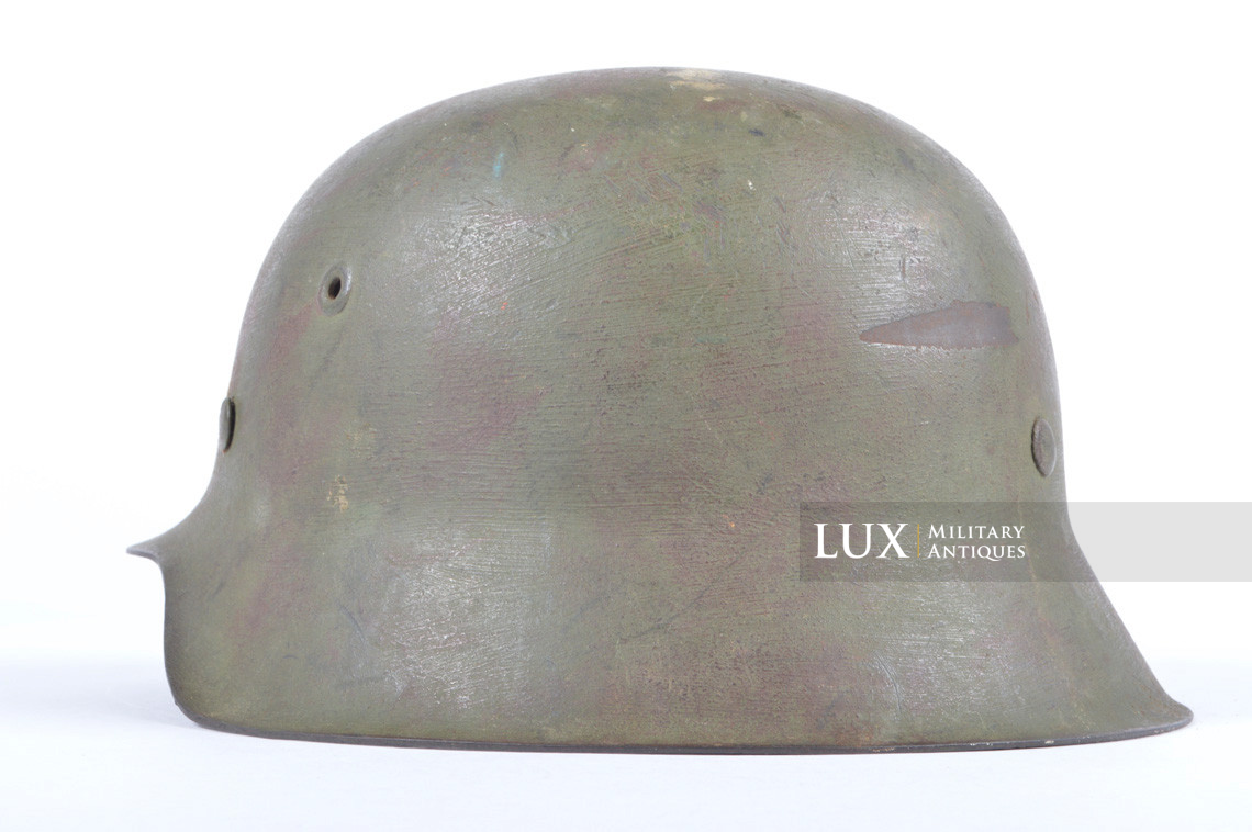 M42 German two-tone brush camouflage combat helmet, « woodwork find/estate fresh » - photo 13