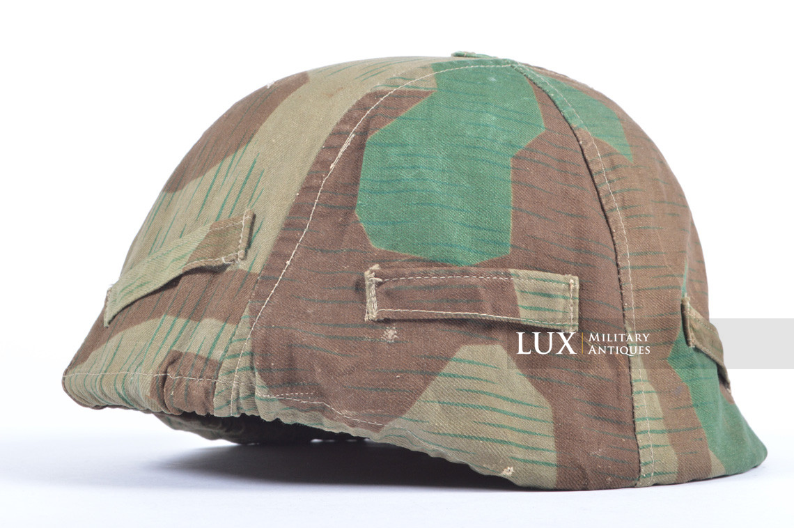 German Army issue combat splinter camouflage helmet cover, « combat worn » - photo 7