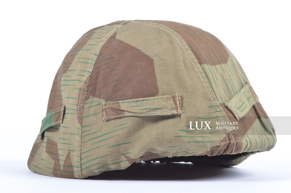 German Army issue combat splinter camouflage helmet cover, « combat worn » - photo 9
