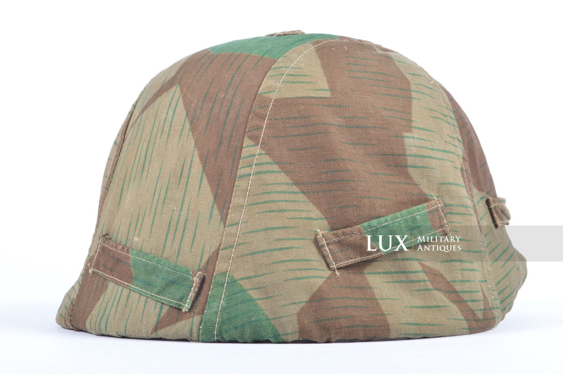 German Army issue combat splinter camouflage helmet cover, « combat worn » - photo 11