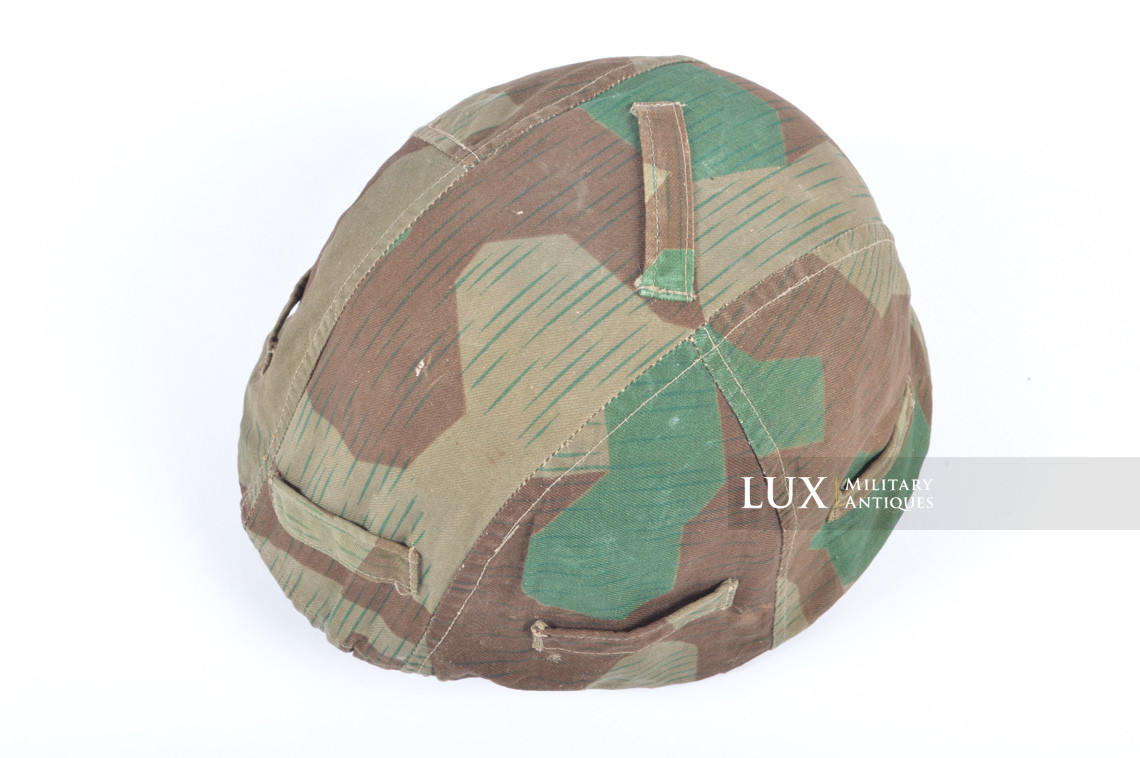 German Army issue combat splinter camouflage helmet cover, « combat worn » - photo 14