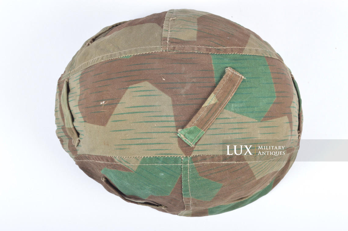 German Army issue combat splinter camouflage helmet cover, « combat worn » - photo 15