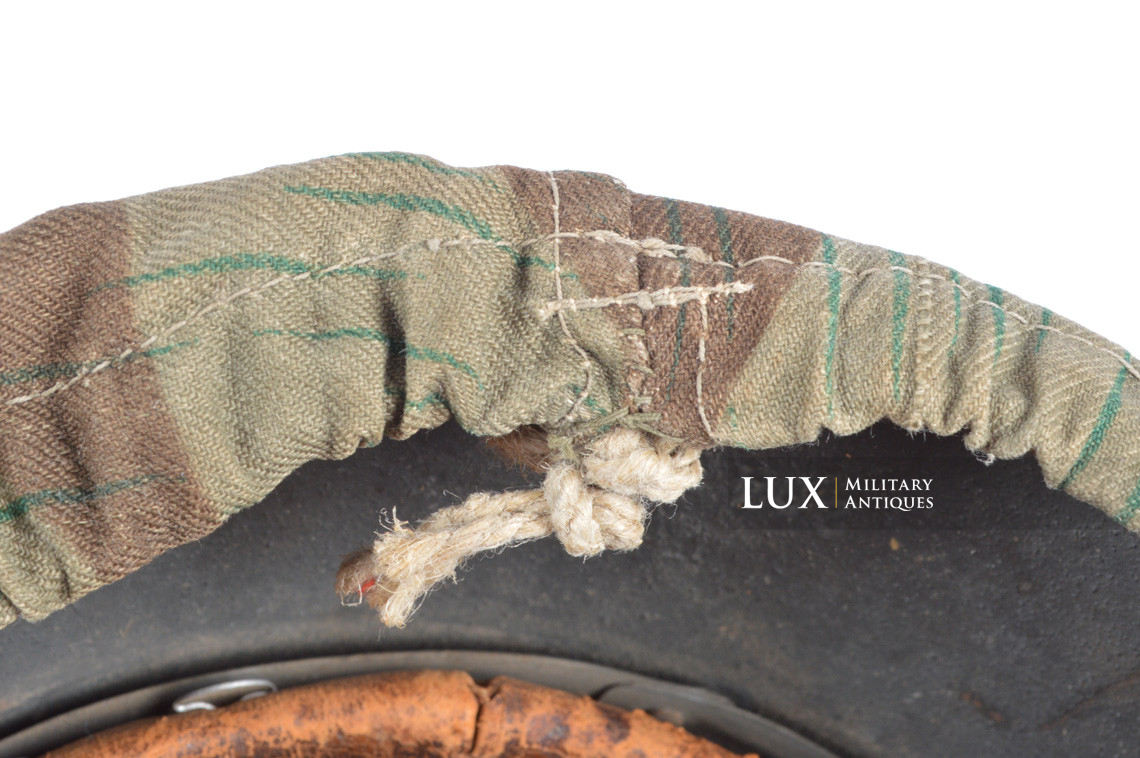 German Army issue combat splinter camouflage helmet cover, « combat worn » - photo 24