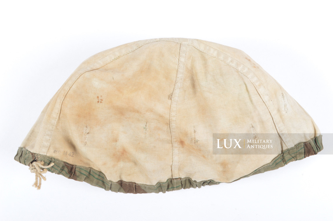 German Army issue combat splinter camouflage helmet cover, « combat worn » - photo 29