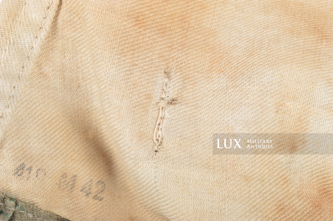 German Army issue combat splinter camouflage helmet cover, « combat worn » - photo 32