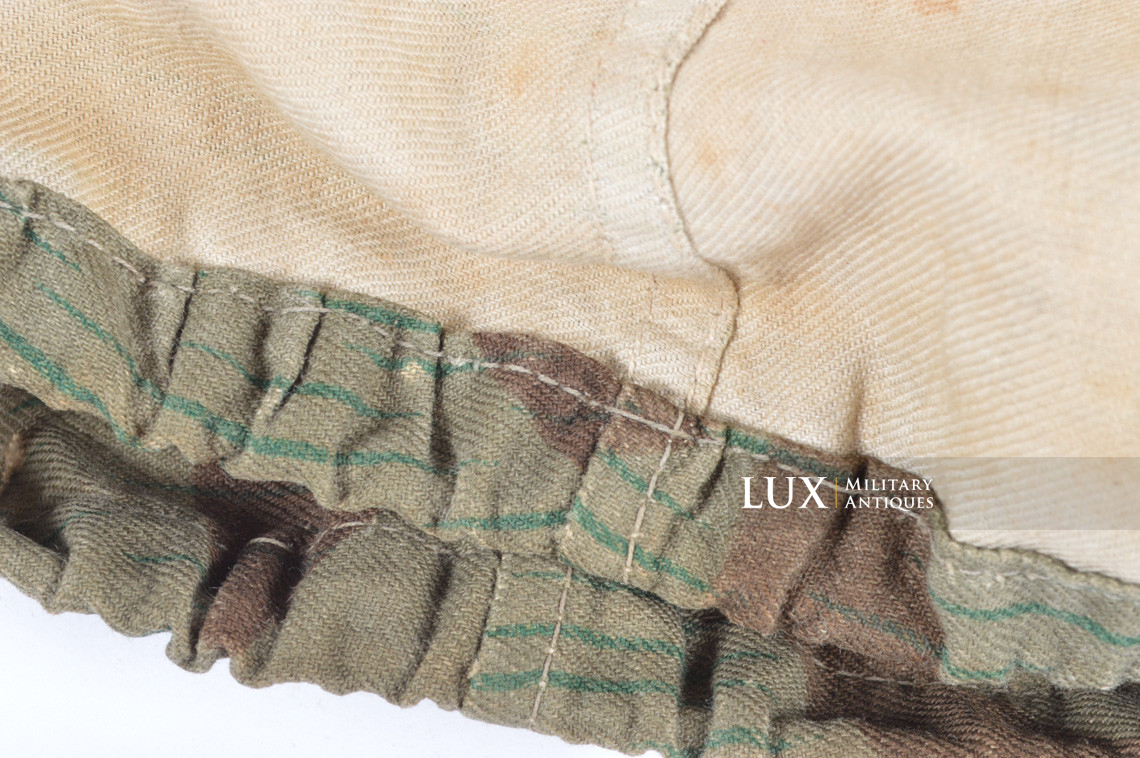 German Army issue combat splinter camouflage helmet cover, « combat worn » - photo 34