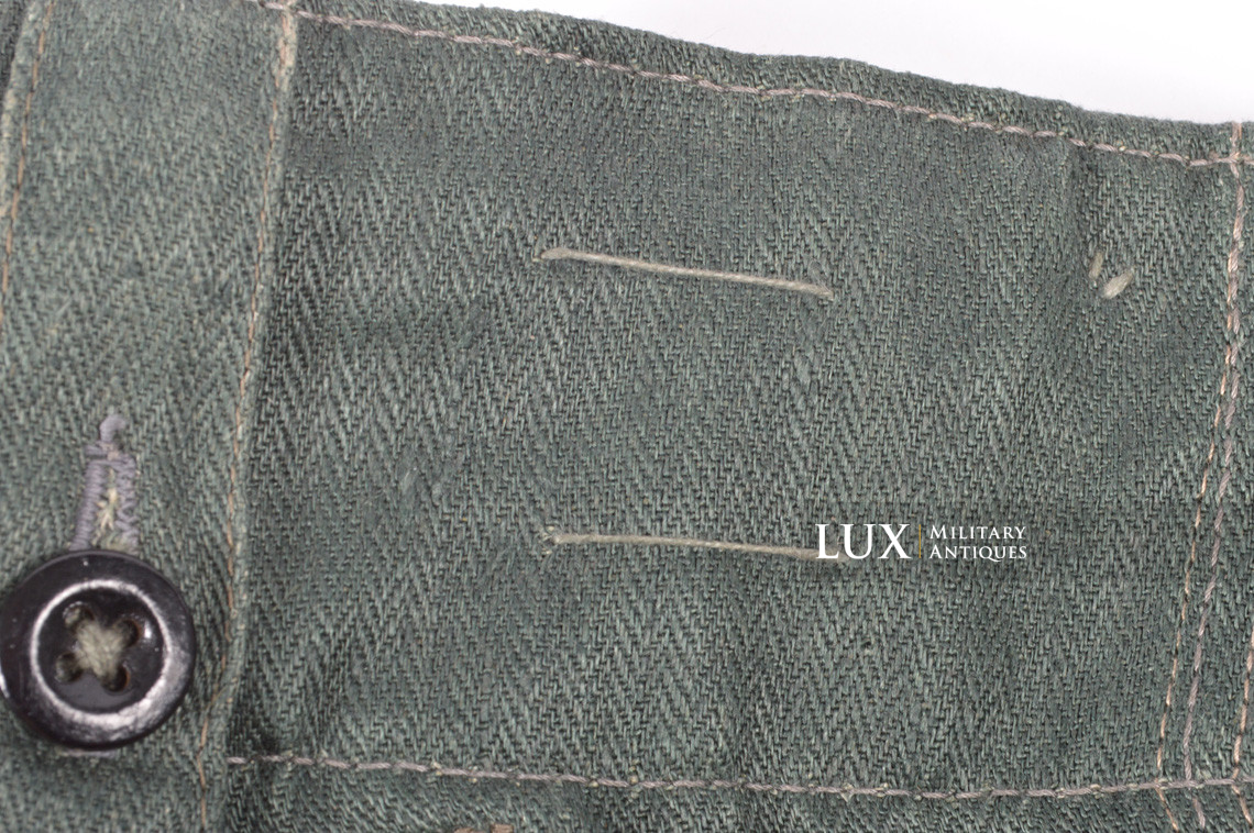 Unissued M43 Heer HBT EM's combat service trousers, « RBNr » - photo 8