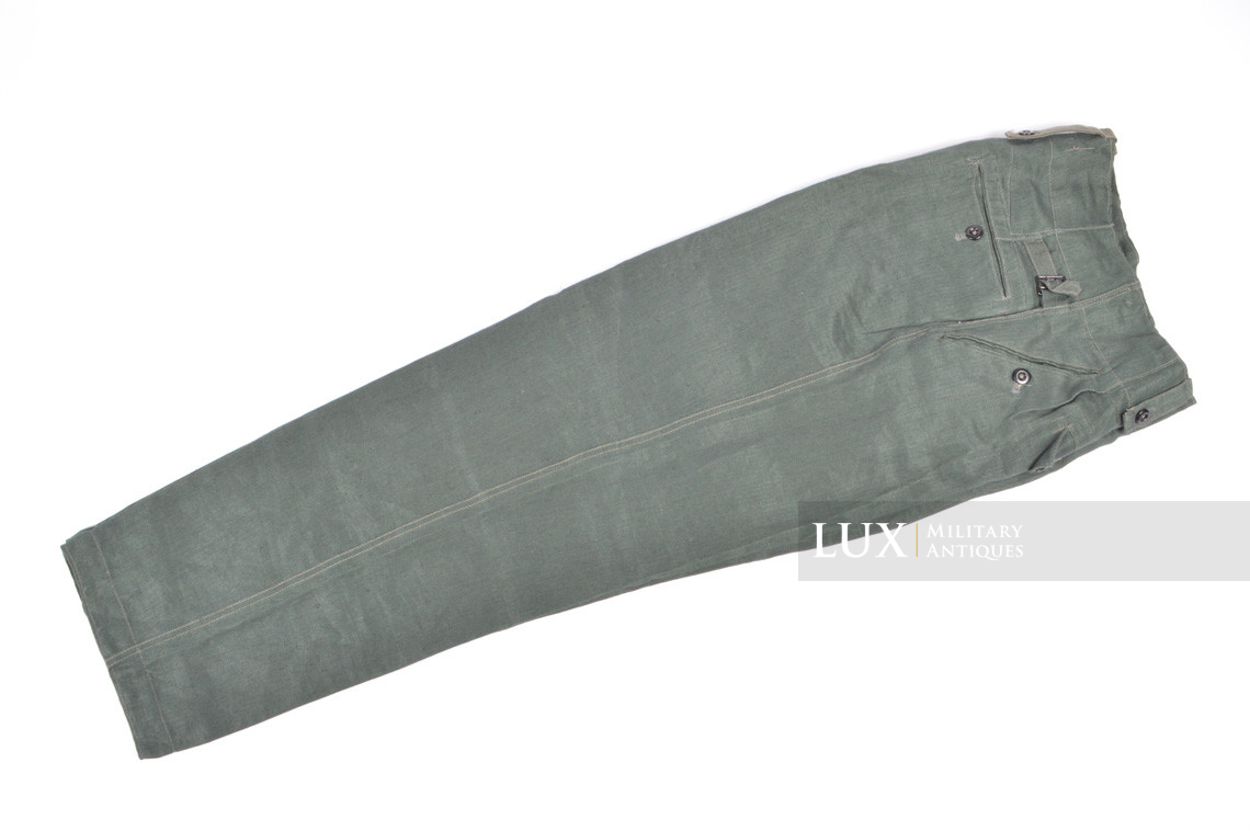 Unissued M43 Heer HBT EM's combat service trousers, « RBNr » - photo 13