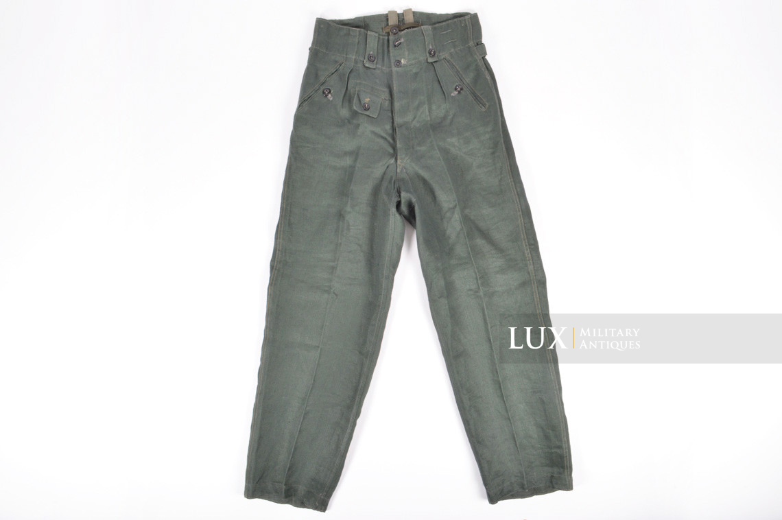 Unissued M43 Heer HBT EM's combat service trousers, « RBNr » - photo 18