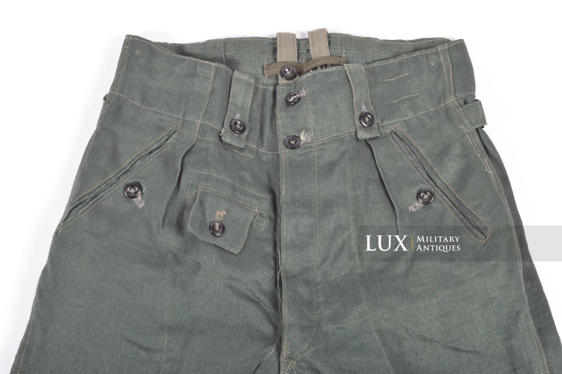 Unissued M43 Heer HBT EM's combat service trousers, « RBNr » - photo 19