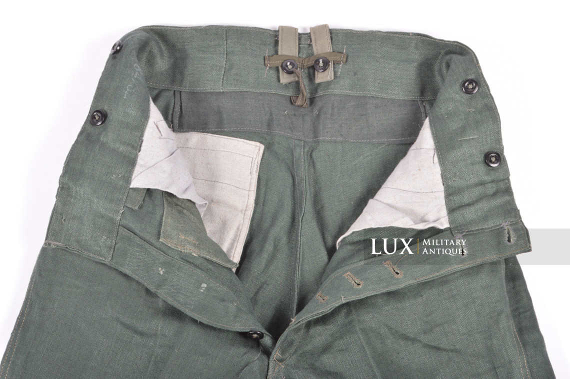 Unissued M43 Heer HBT EM's combat service trousers, « RBNr » - photo 26
