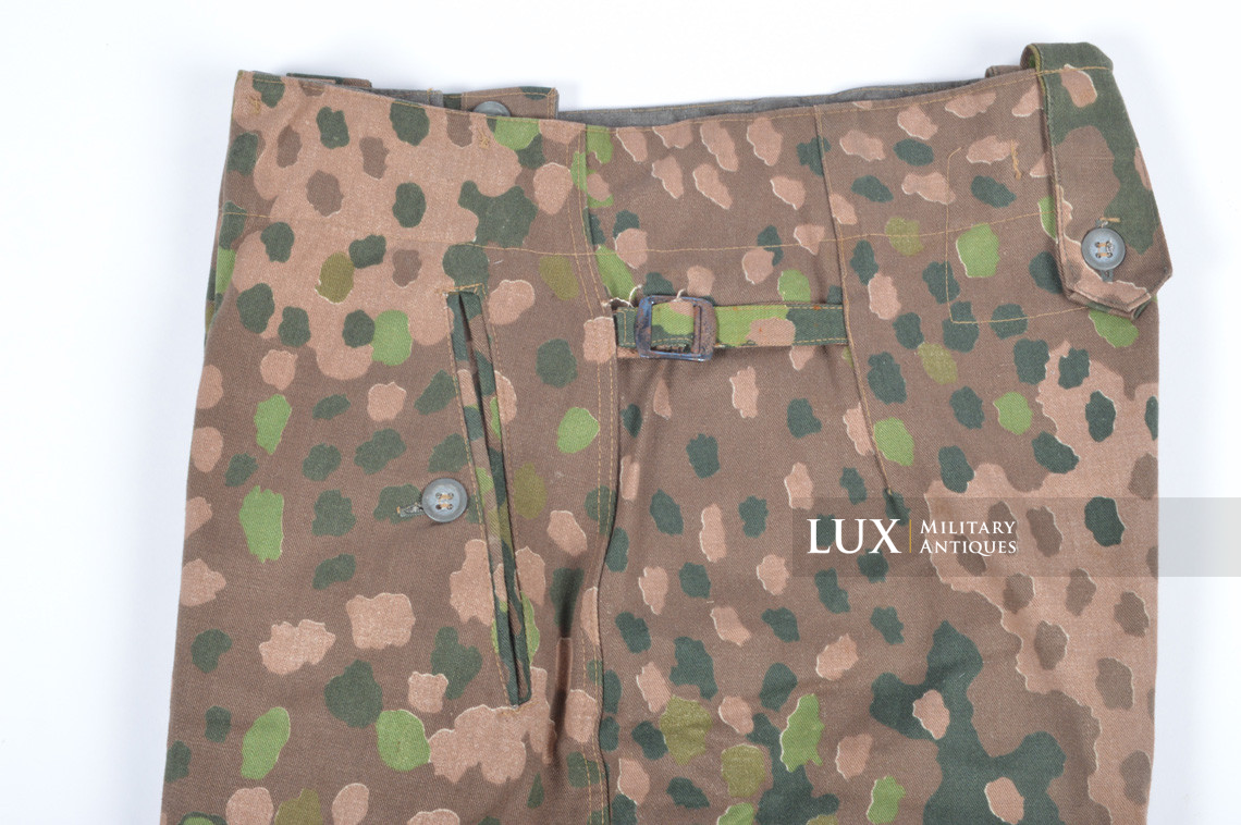 Pantalon Waffen-SS M44 en camouflage petit pois, « coton lisse » - photo 7