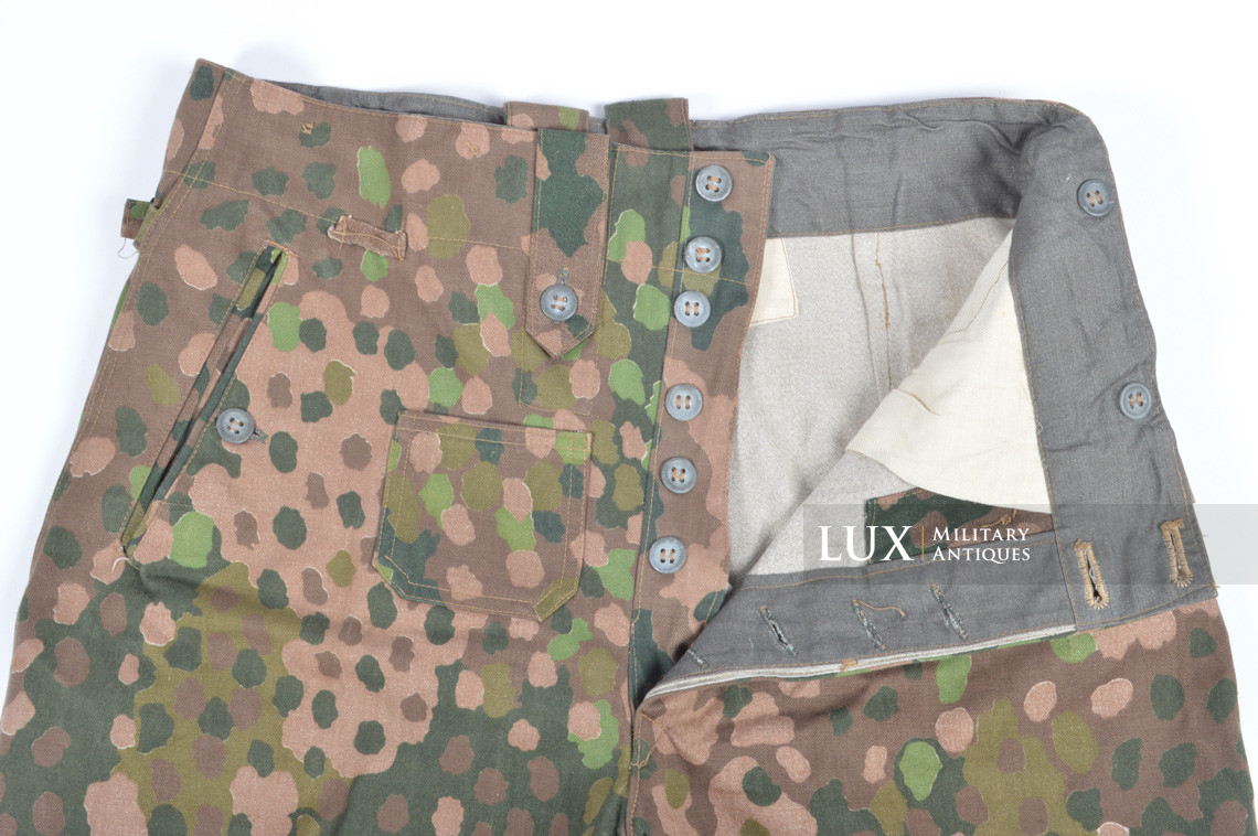 Pantalon Waffen-SS M44 en camouflage petit pois, « coton lisse » - photo 22