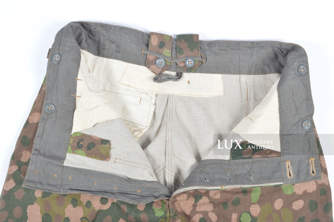 Pantalon Waffen-SS M44 en camouflage petit pois, « coton lisse » - photo 25