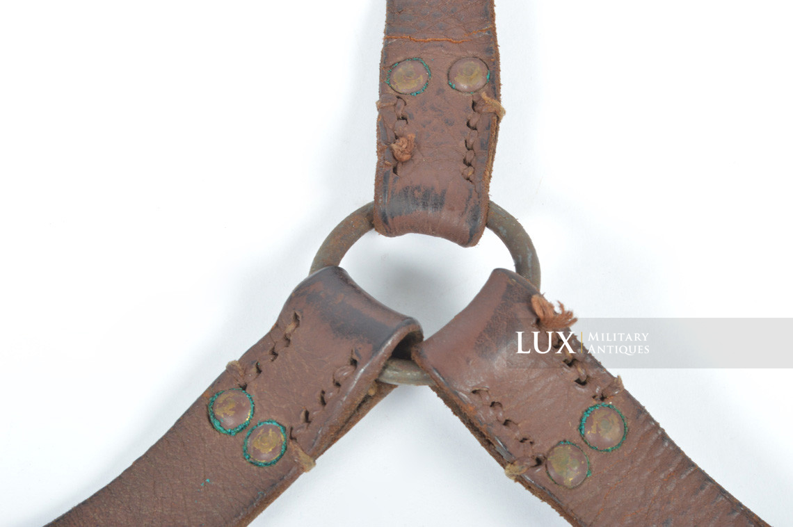 German combat Y-straps, « captured french leather variation » - photo 12