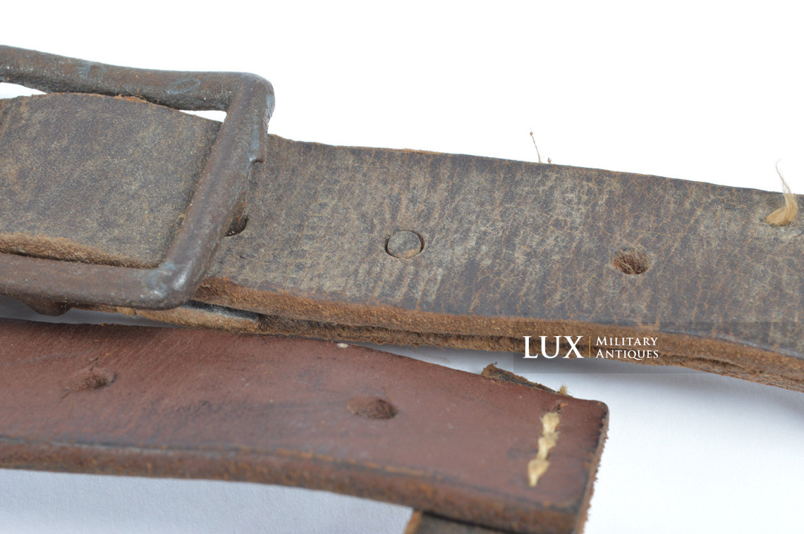 German combat Y-straps, « captured french leather variation » - photo 16