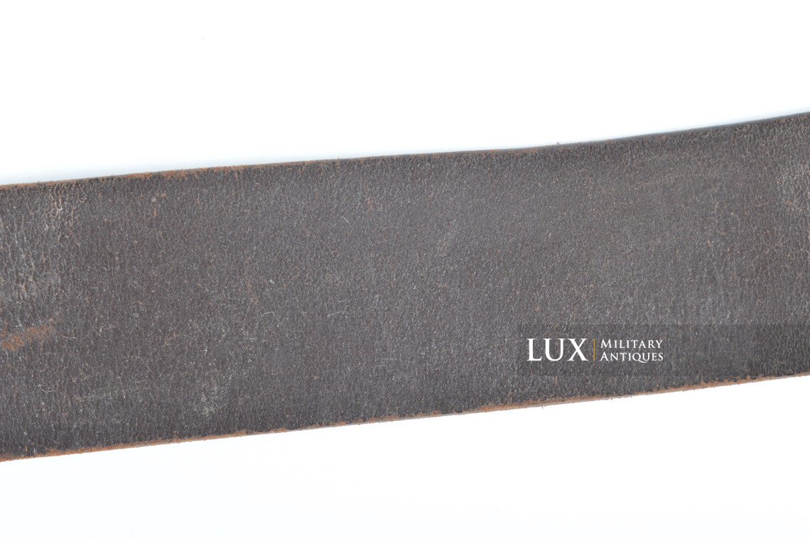 Early Luftwaffe combat belt and belt buckle set, chocolate brown belt, « L.B.A.39 » - photo 22