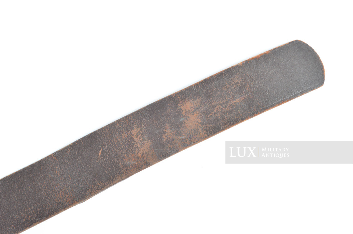 Early Luftwaffe combat belt and belt buckle set, chocolate brown belt, « L.B.A.39 » - photo 26