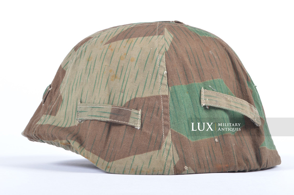 German Army issue combat splinter camouflage helmet cover, « combat worn - photo 4