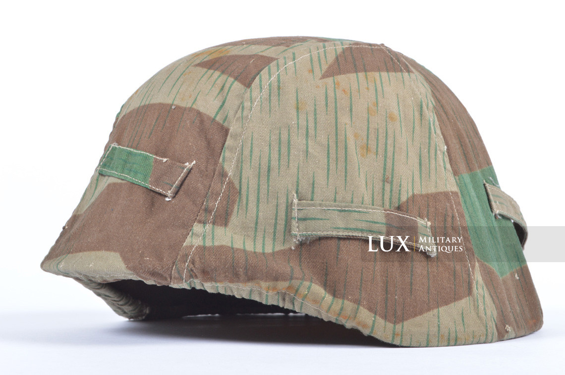 German Army issue combat splinter camouflage helmet cover, « combat worn - photo 7
