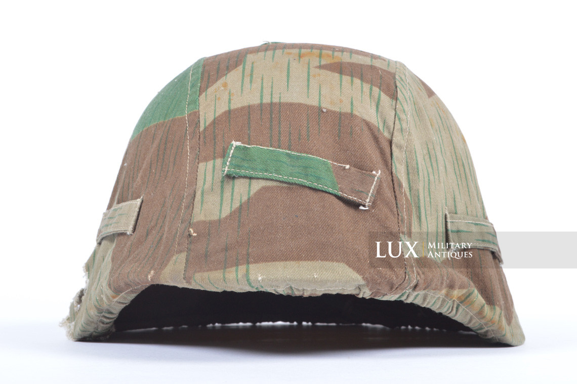 German Army issue combat splinter camouflage helmet cover, « combat worn - photo 8