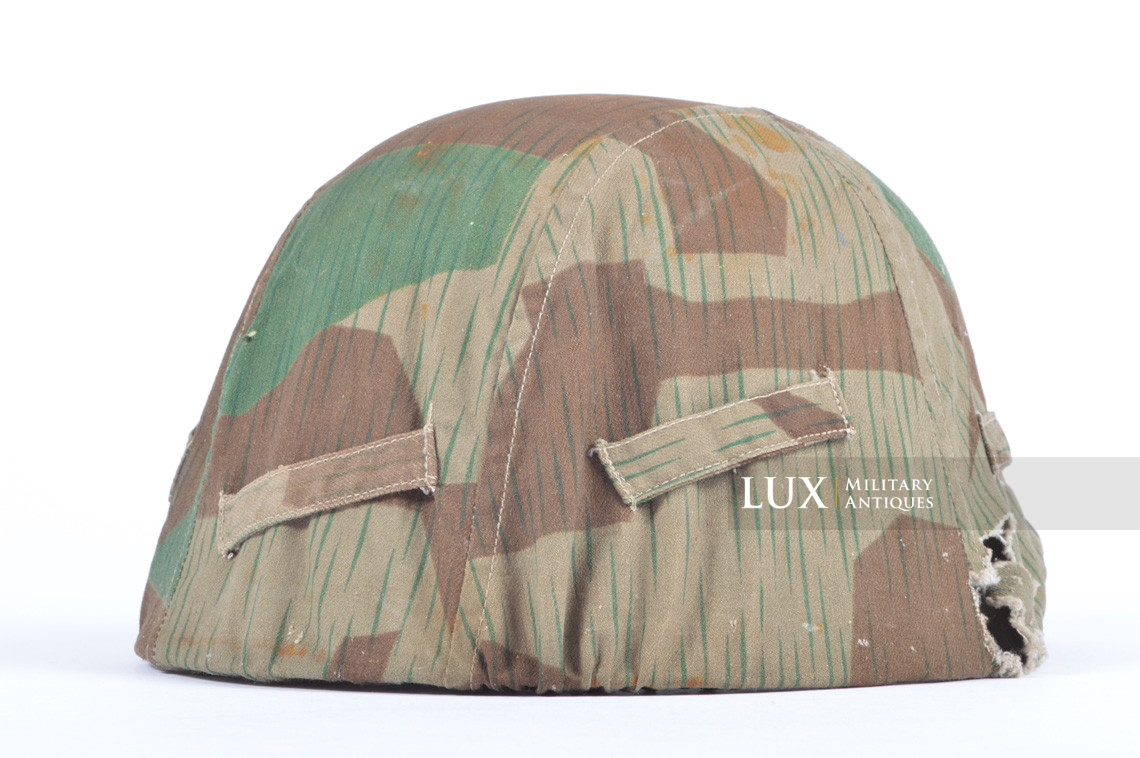German Army issue combat splinter camouflage helmet cover, « combat worn - photo 11