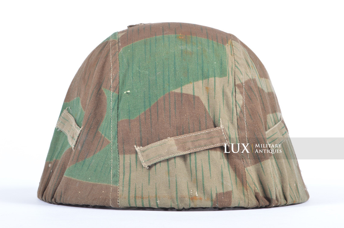German Army issue combat splinter camouflage helmet cover, « combat worn - photo 12