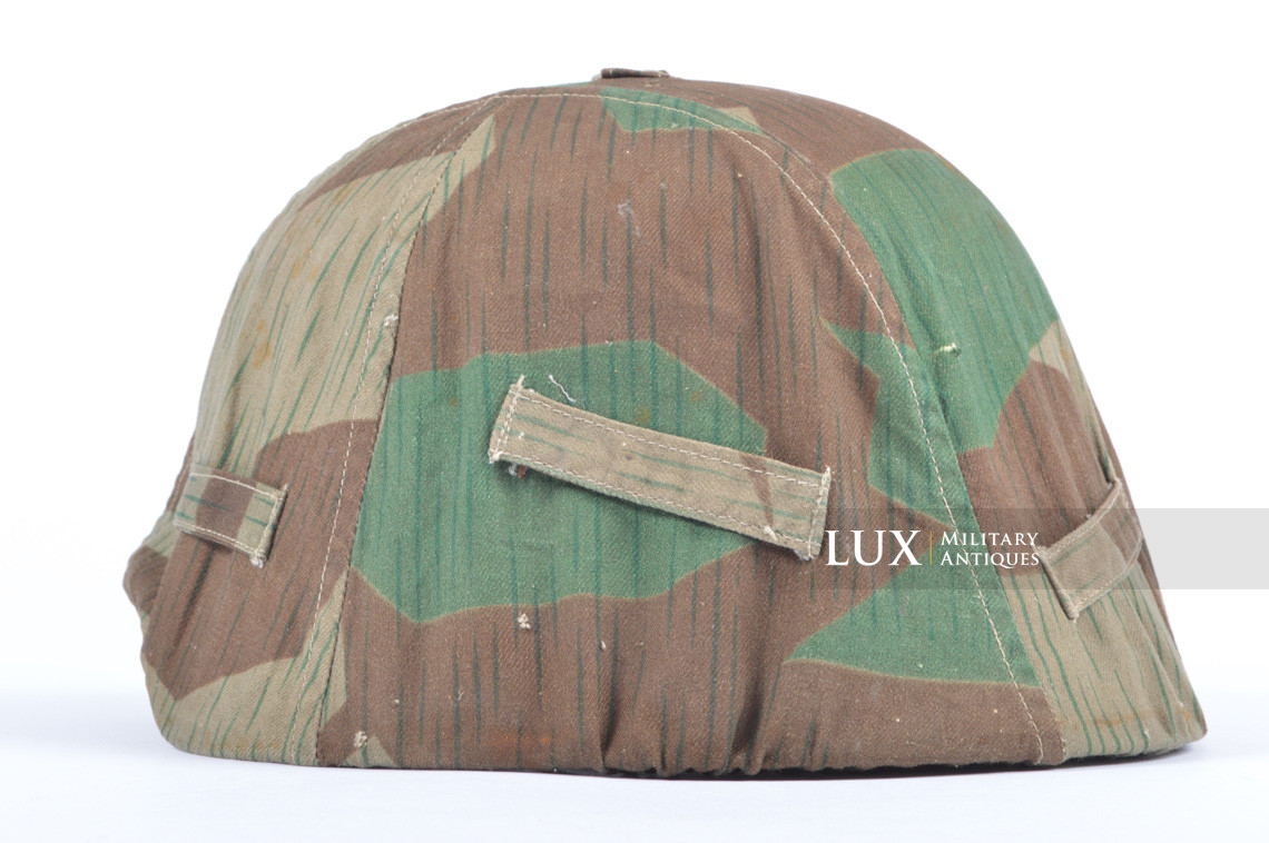 German Army issue combat splinter camouflage helmet cover, « combat worn - photo 13