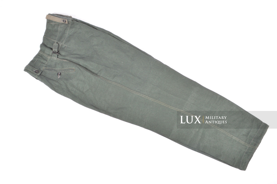 Unissued M43 Heer HBT EM's combat service trousers, « RBNr » - photo 4