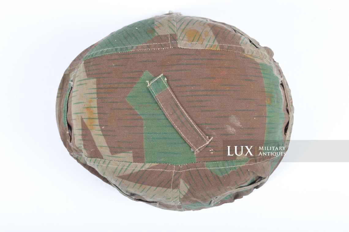 German Army issue combat splinter camouflage helmet cover, « combat worn - photo 16