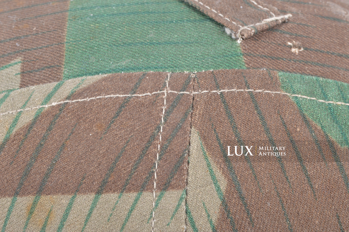 German Army issue combat splinter camouflage helmet cover, « combat worn - photo 18