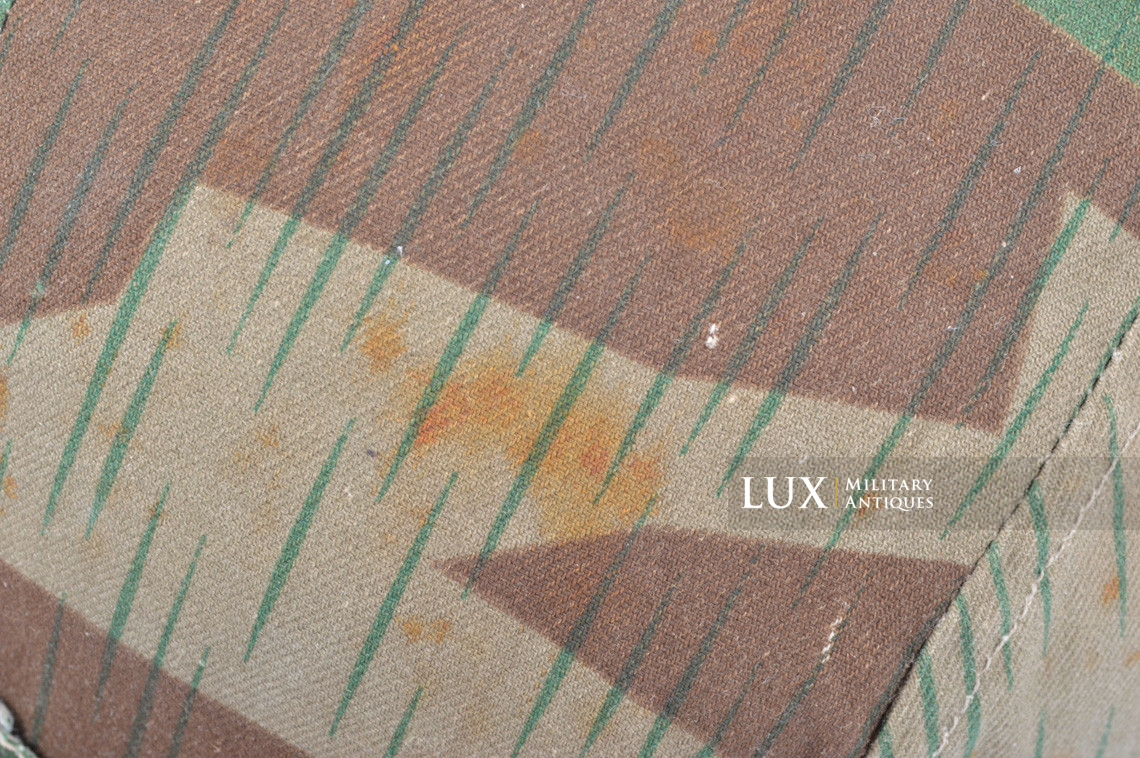 German Army issue combat splinter camouflage helmet cover, « combat worn - photo 21