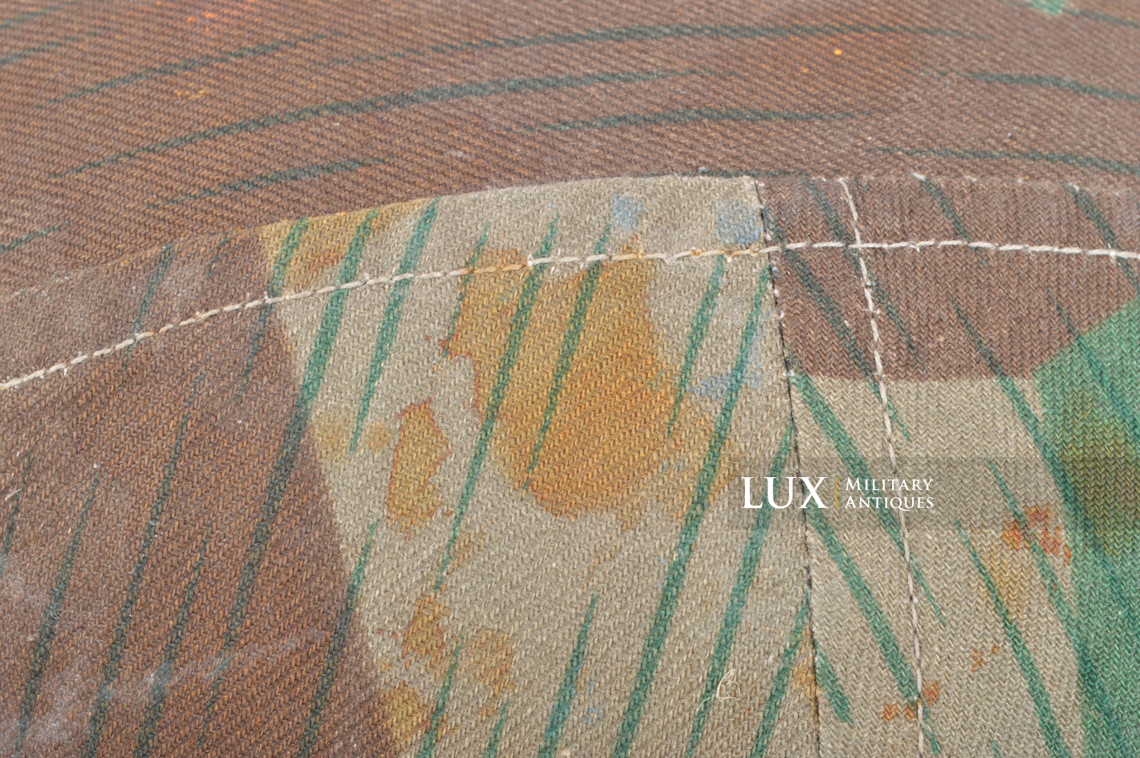 German Army issue combat splinter camouflage helmet cover, « combat worn - photo 26