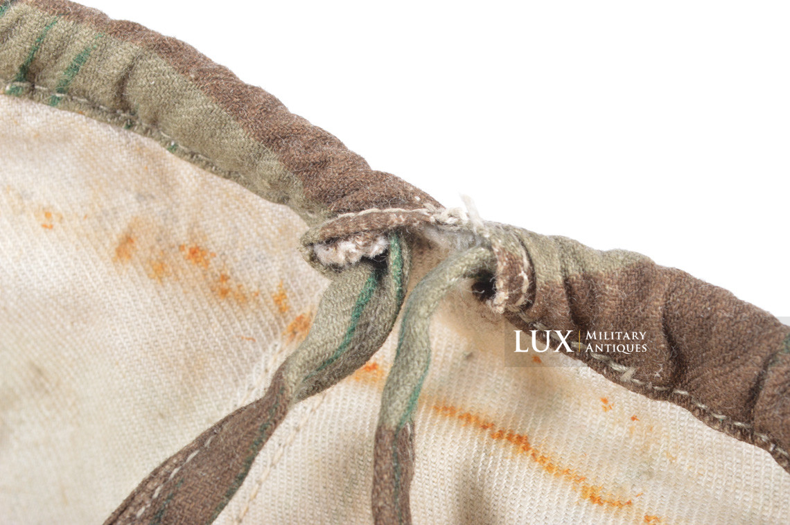 German Army issue combat splinter camouflage helmet cover, « combat worn - photo 32