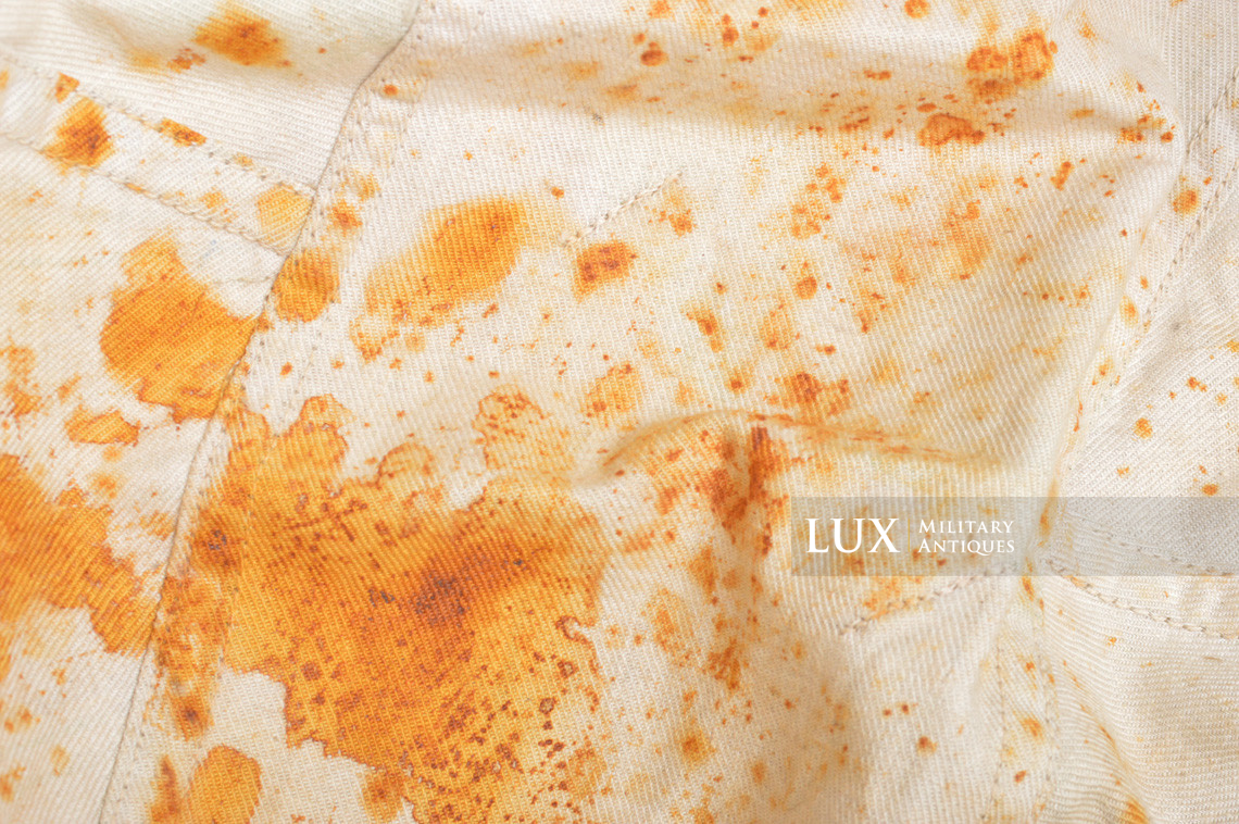 German Army issue combat splinter camouflage helmet cover, « combat worn - photo 37