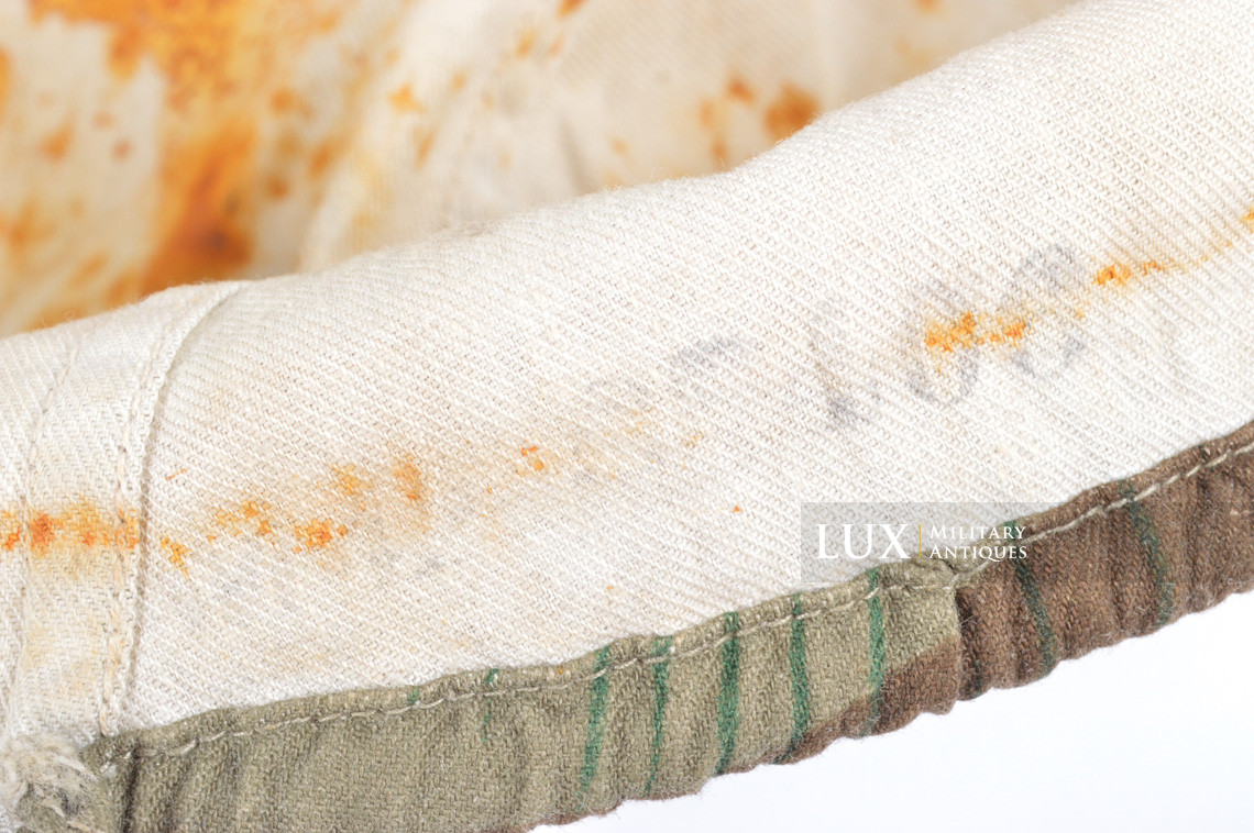 German Army issue combat splinter camouflage helmet cover, « combat worn - photo 38