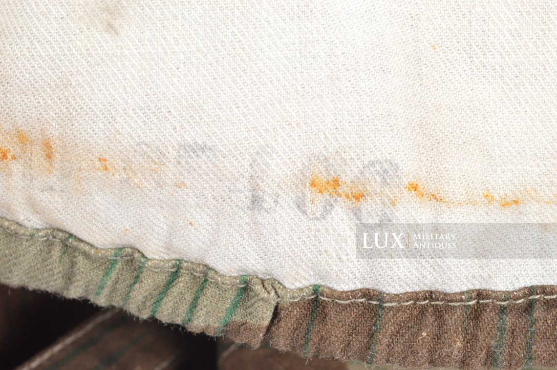 German Army issue combat splinter camouflage helmet cover, « combat worn - photo 41